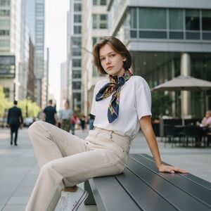 🅢🅔🅣🅐 🅟🅤🅡🅔▪️Vintage Decorative Scarf